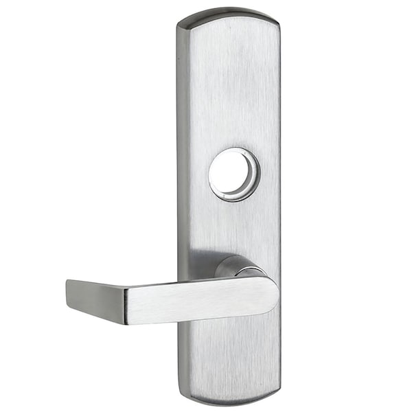 Electrified Lever Trim, Passage Function, Rim/Vertical Rod Prep, 06 Lever Style, Satin Chrome Finish